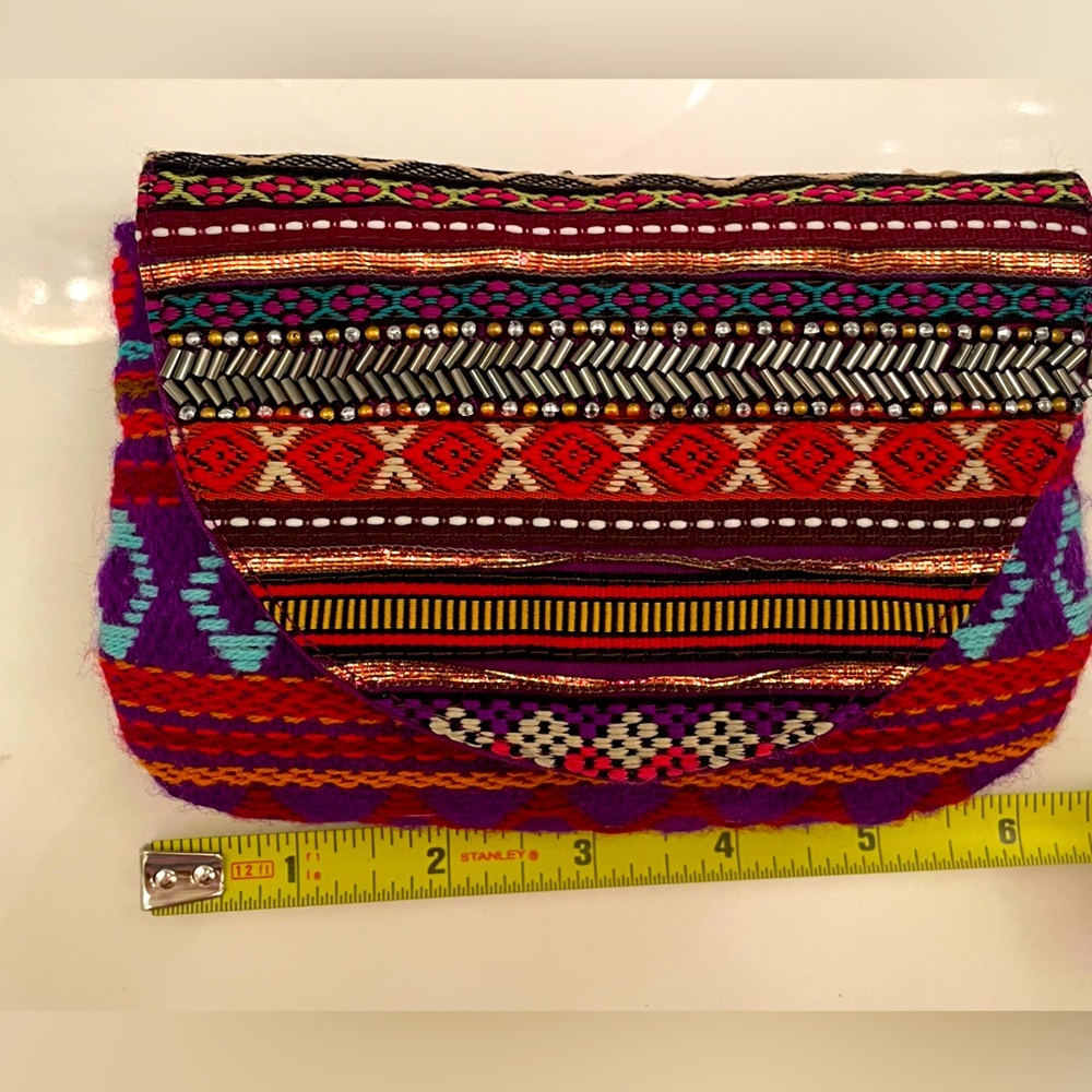 World Market Women Beaded Clutch/Coin Purse - Picture 9 of 10